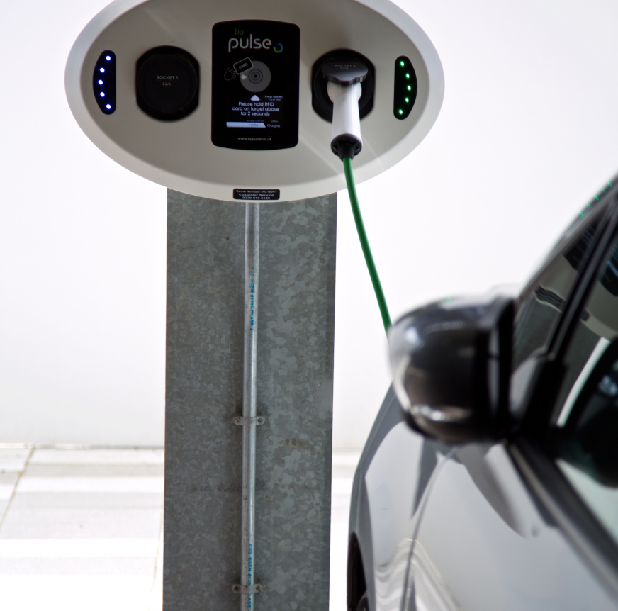 Car parking with EV charging points
